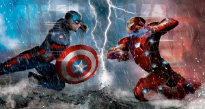 Capitão América e Homem de Ferro em rota de colisão.